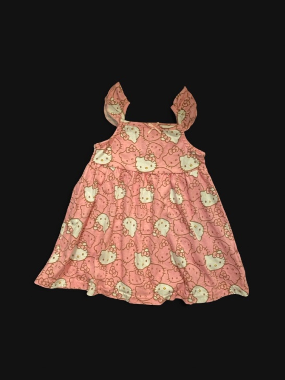Hello Kitty Pink Printed Ruffle-Strap Dress - Picture 3 of 13
